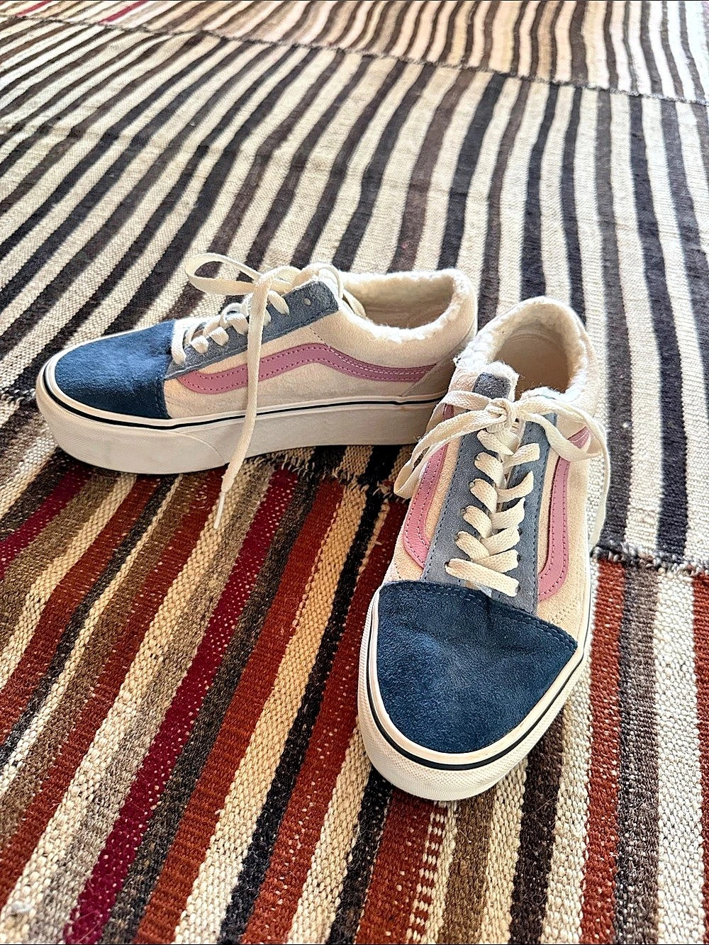 Vans Old Skool Sneakers Blue & Pink